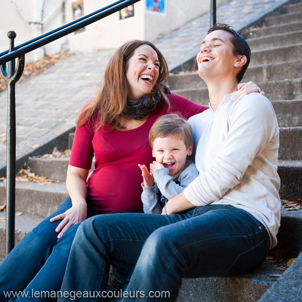 Séance photo grossesse en famille - photographe femme enceinte paris et lille nord pas de calais