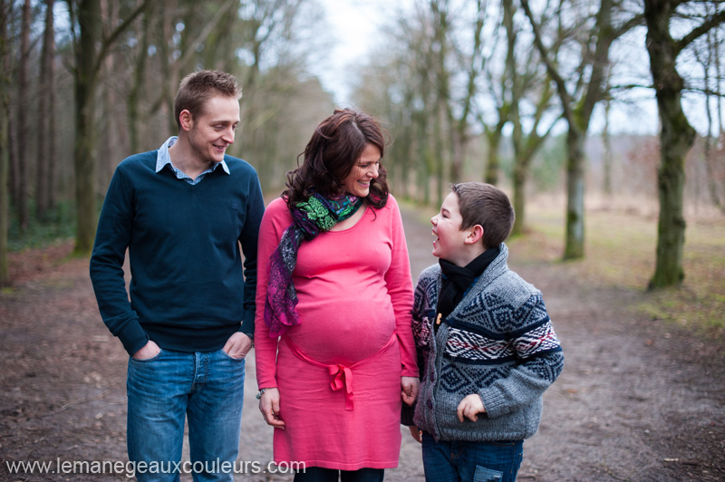 photo de grossesse en famille - photographe future maman lille nord pas de calais