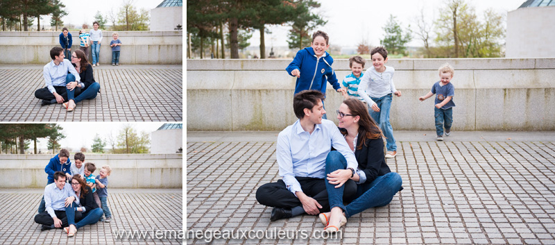 Séance photo en famille à Luxembourg - famille nombreuse famille heureuse - photographe famille lille strasbourg luxembourg