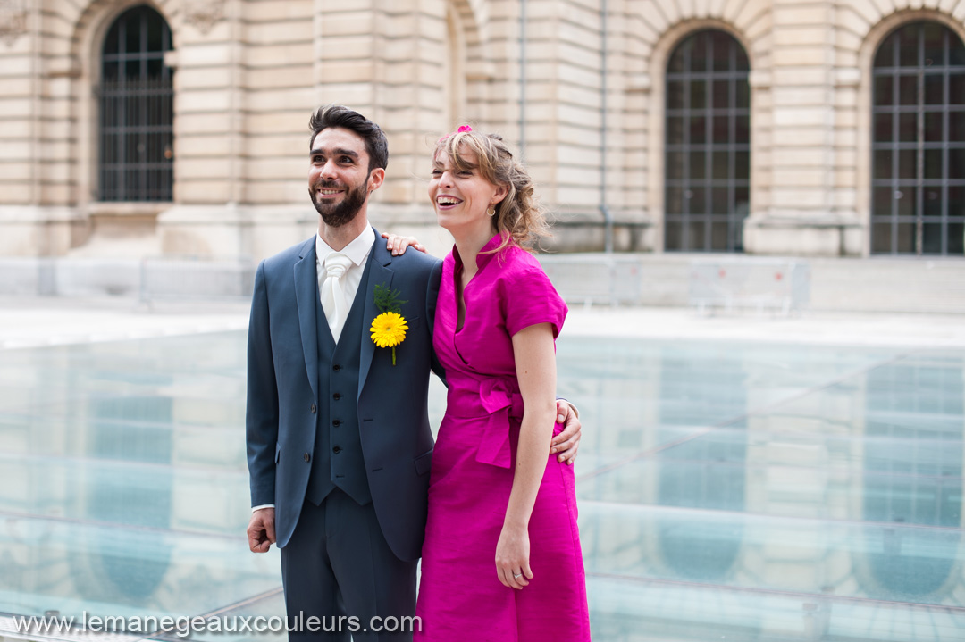 reportage photo de mariage à Lille - photos de couple au palais des beaux arts de lille