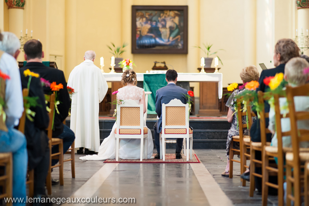 reportage photo de mariage à Lille - cérémonie religieuse église de lille