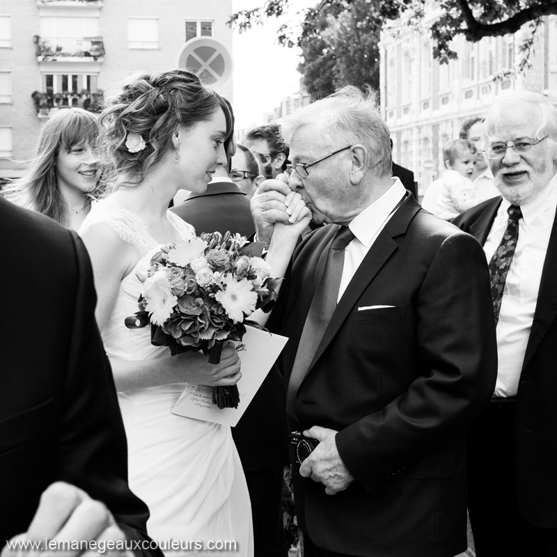reportage photo de mariage à Lille - la mariée et son père - photo émotion