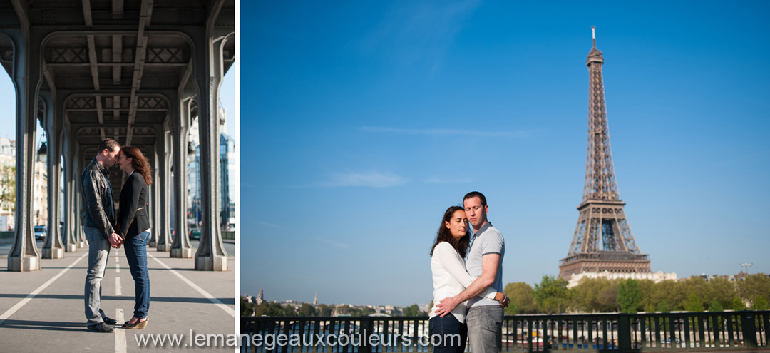 Séance photo Engagement à Paris tour eiffel - photographe mariage lille