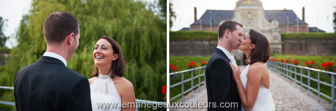 séance photo jeunes mariés à lille citadelle et vieux lille photographe mariage nord pas de calais