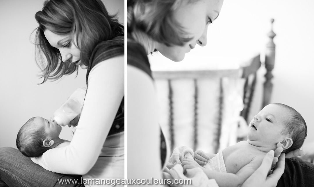 Séance photo nouveau-né en famille - photographe bébé enfant famille à Lille Nord pas de calais