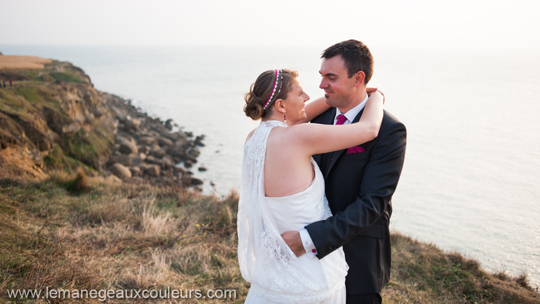 Séance photo mariage à la mer cap gris nez et cap blanc nez - photographe mariage lille