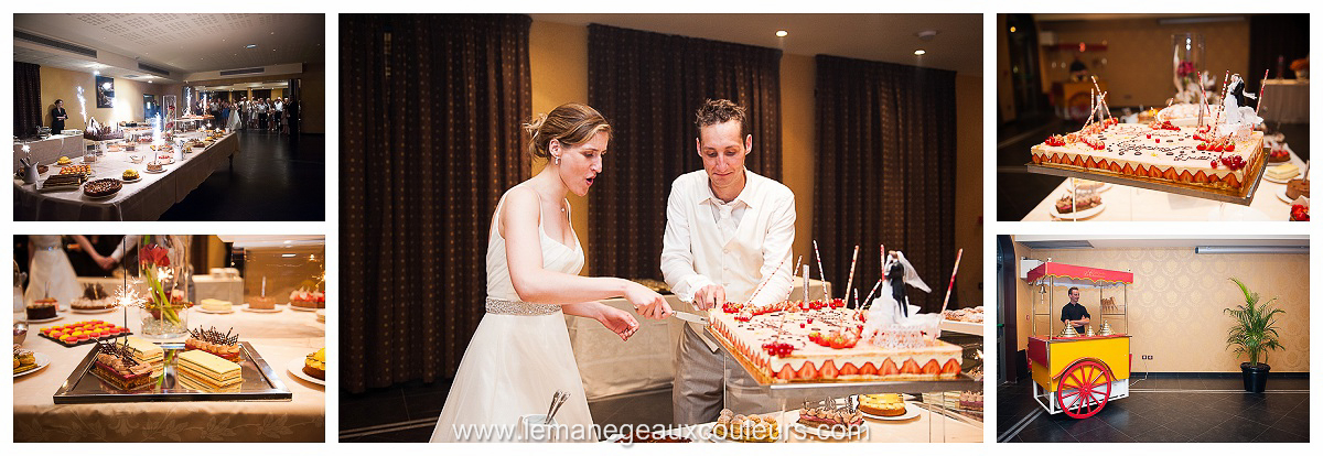 Reportage mariage au Domaine de la Chartreuse le moment tant attendu du buffet des desserts