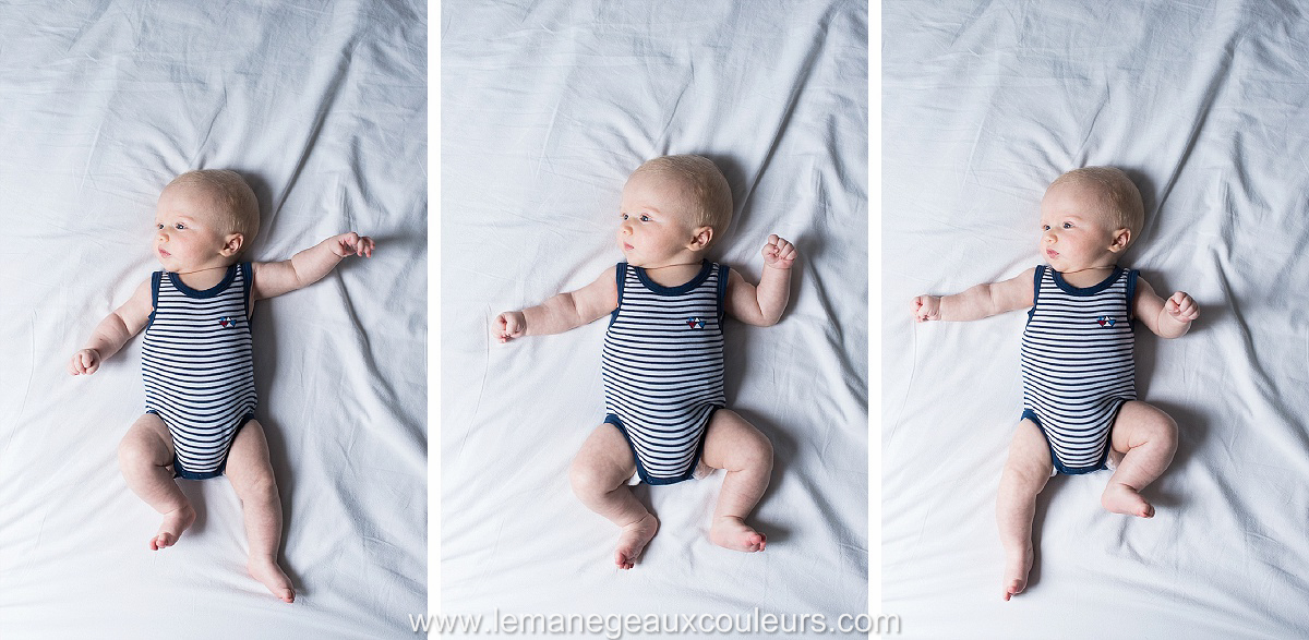 l'agitation d'un enfant de deux mois adorable - séance photo bébé à lille nord pas de calais