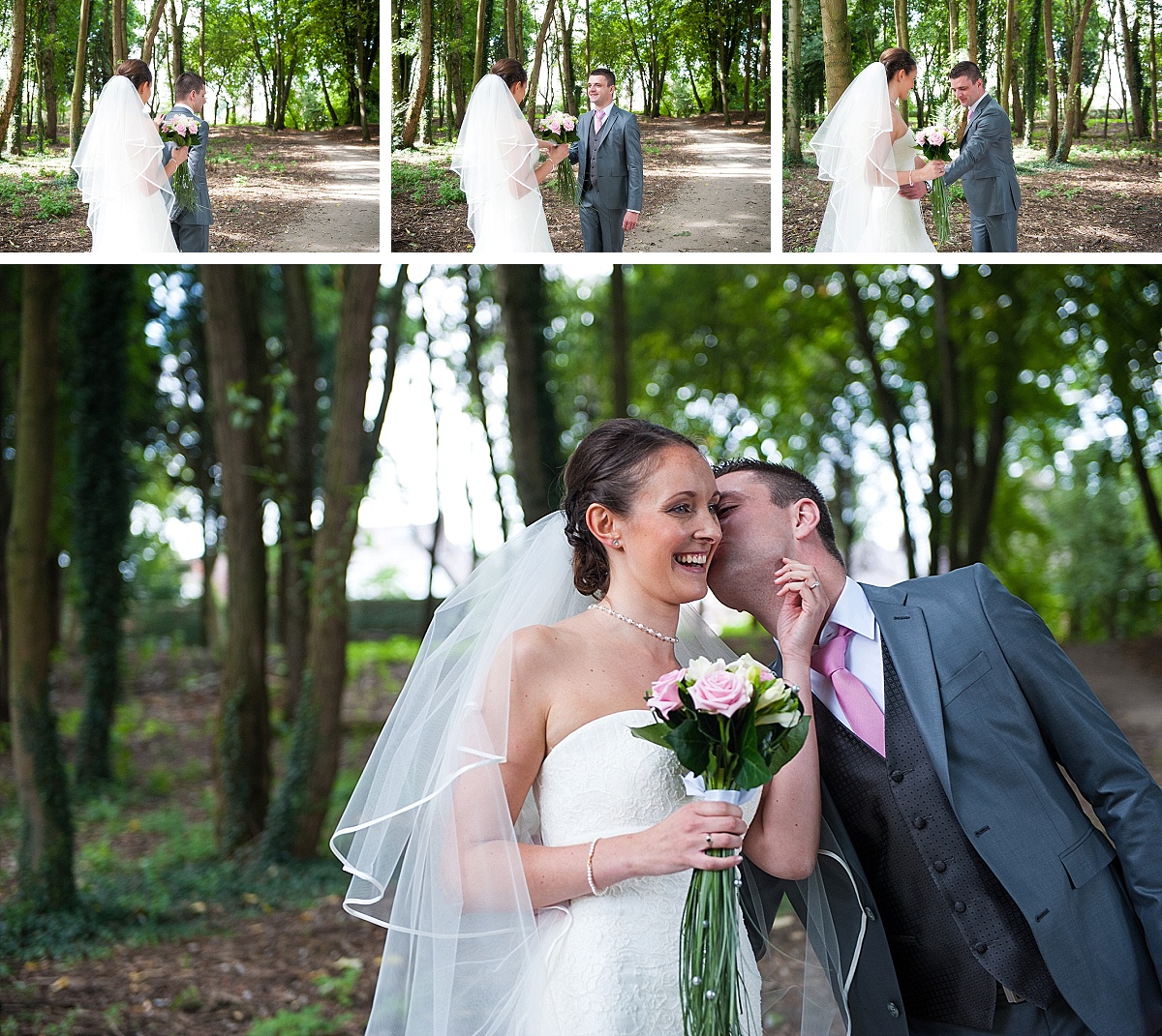 la découverte des mariés en toute intimité un moment plein de tendresse photographe mariage lille