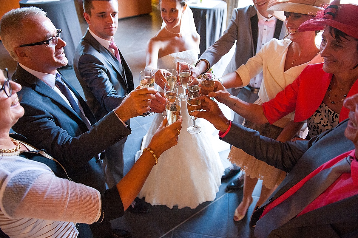 début du vin d'honneur photographe mariage nord