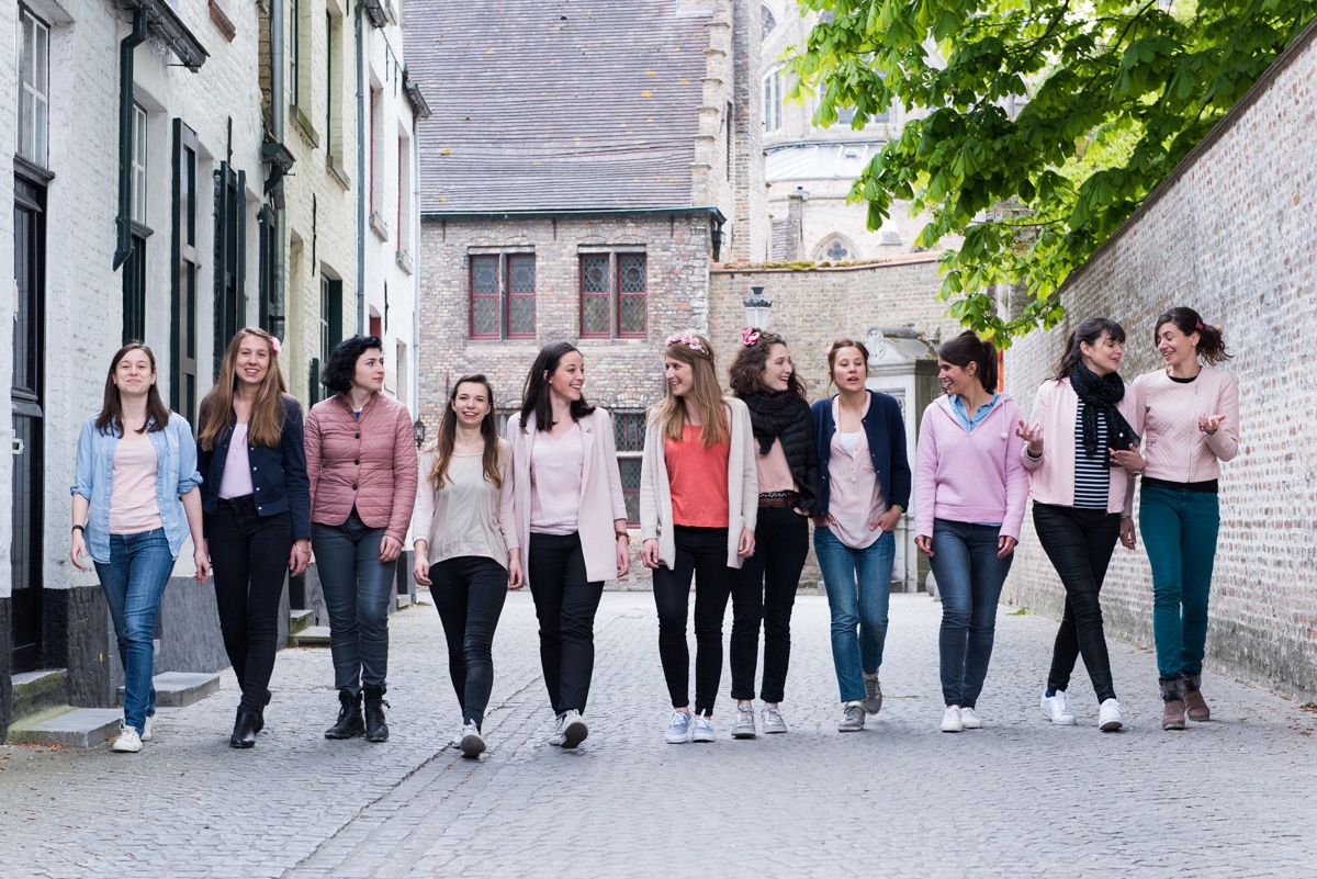 Séance photo EVJF Bruges photographe enterrement vie jeune fille nord pas de calais belgique