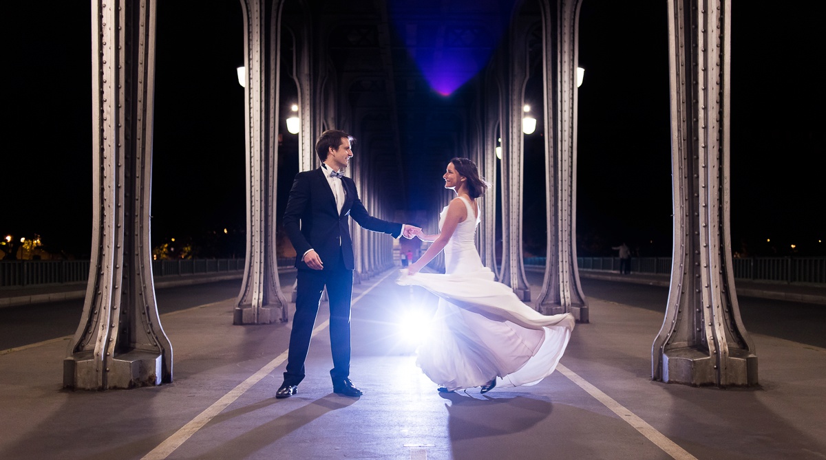 Séance Photo mariage Paris de nuit - photographe nord pas de calais belgique lille bruxelles paris