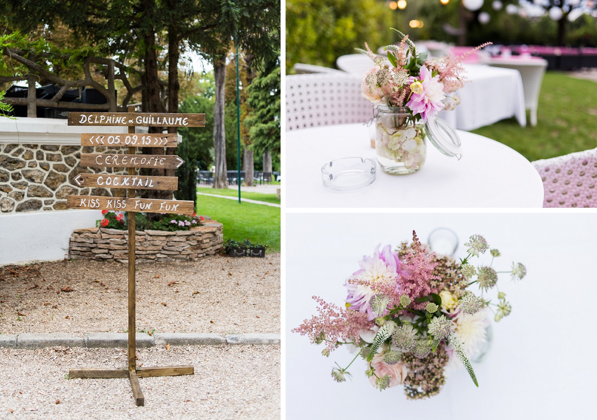 reportage mariage moderne avec une décoration florale originale photographe mariage lille