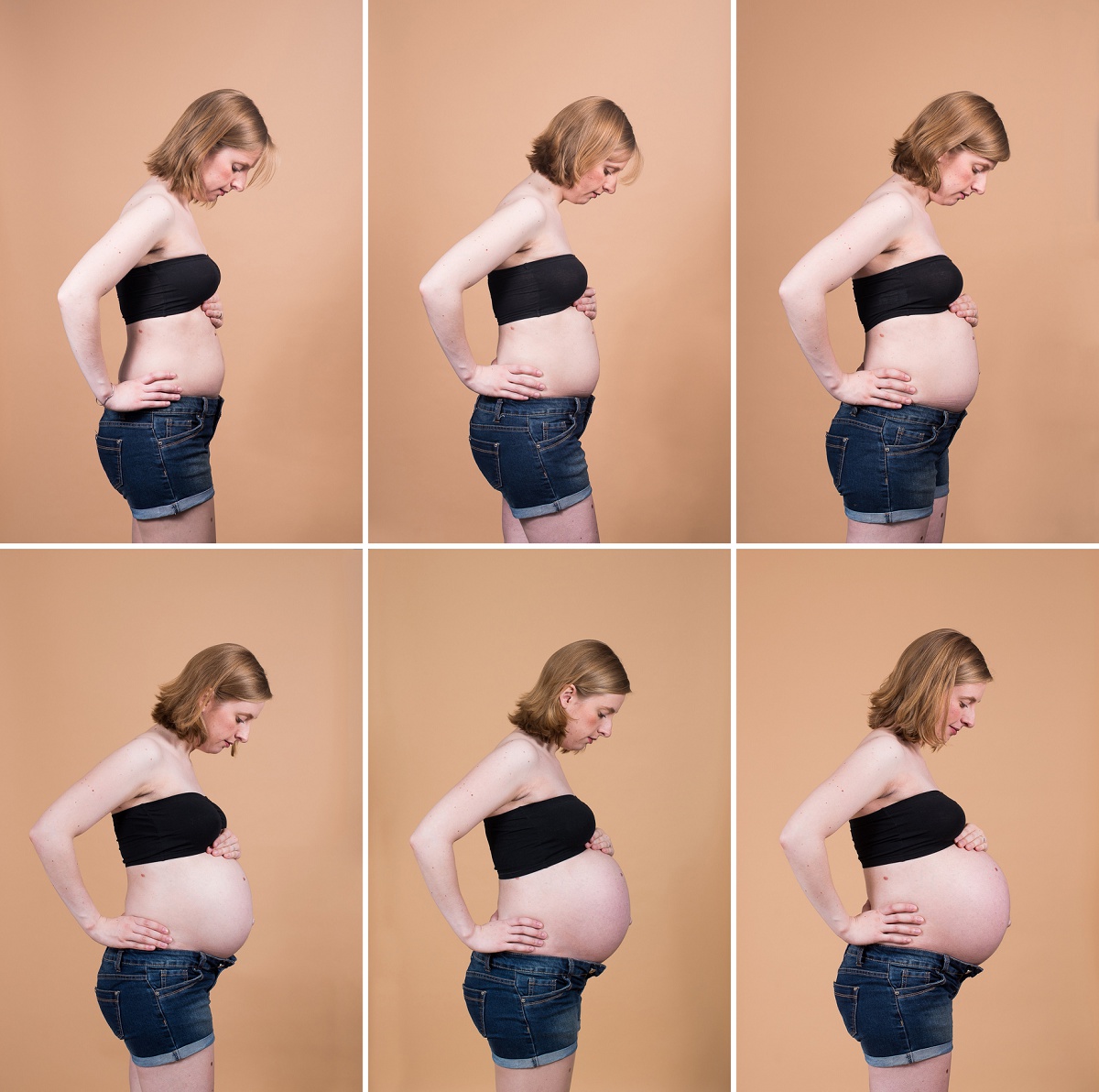 Photographe femme enceinte Lille photos de suivi de grossesse en studio dans le nord pas de calais