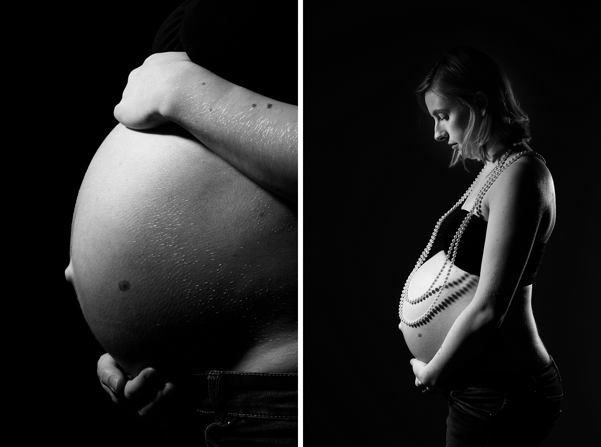 Photographe femme enceinte Lille séance photo grossesse studio nord pas de calais