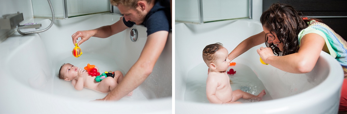 Photos bébé lifestyle - le moment du bain, des souvenirs qu'il est important d'immortaliser