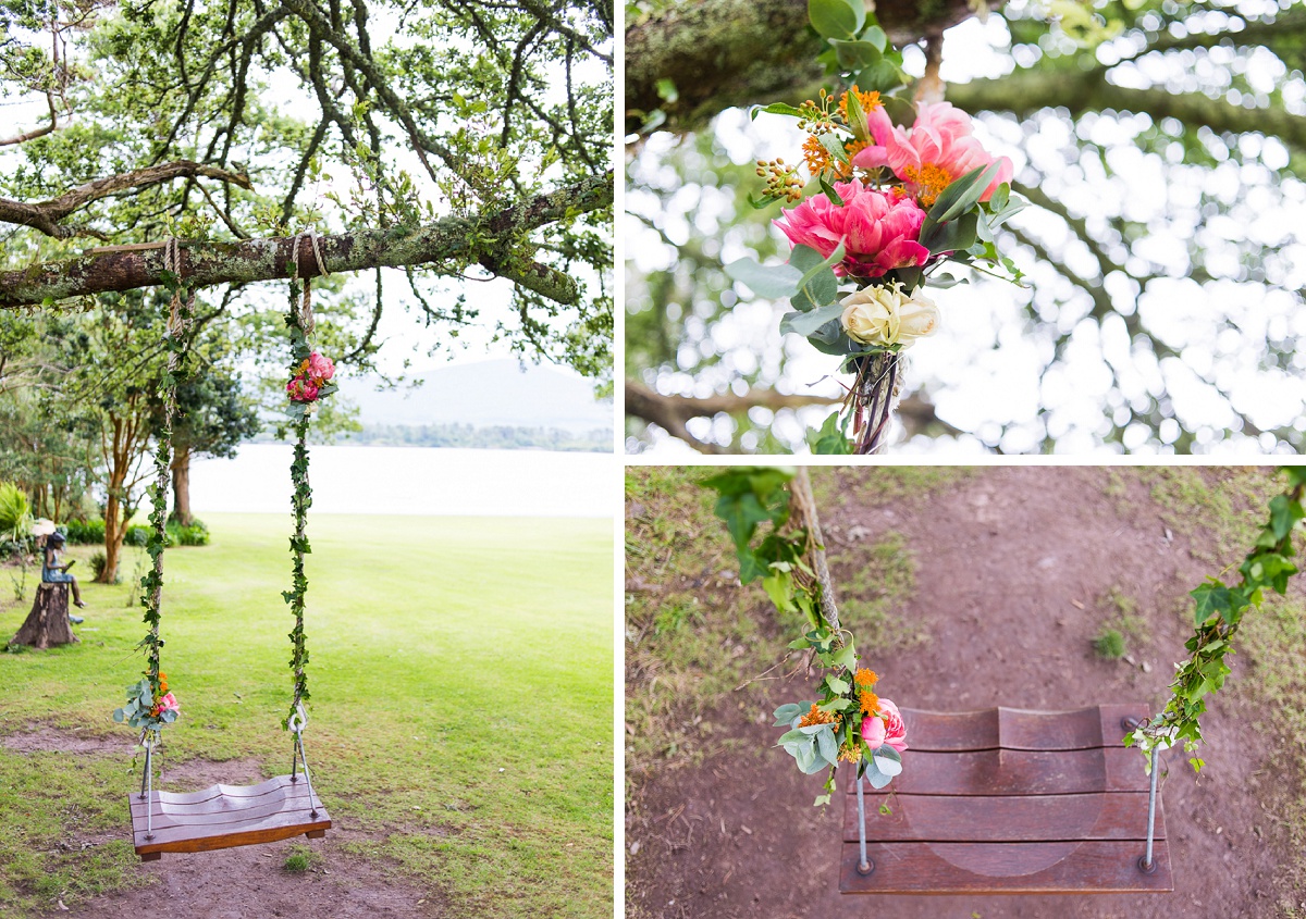 balancoire fleurie un bel accessoire pour le reportage mariage nord