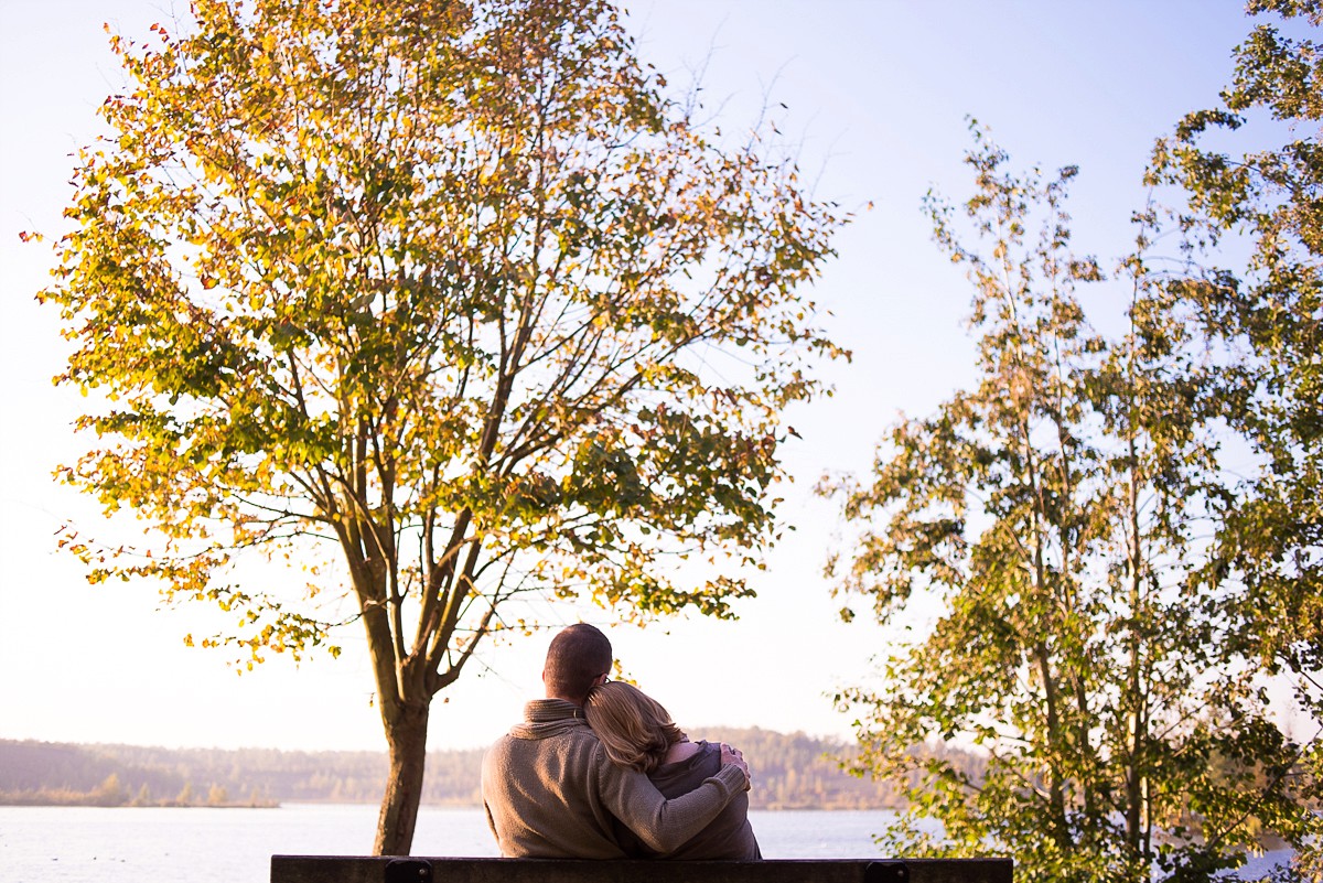 Séance photo couple au lac de Rieulay photographe grossesse nord