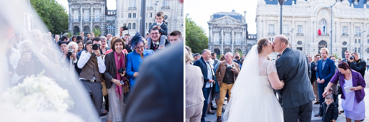 photographe mariage nord sortie d'église