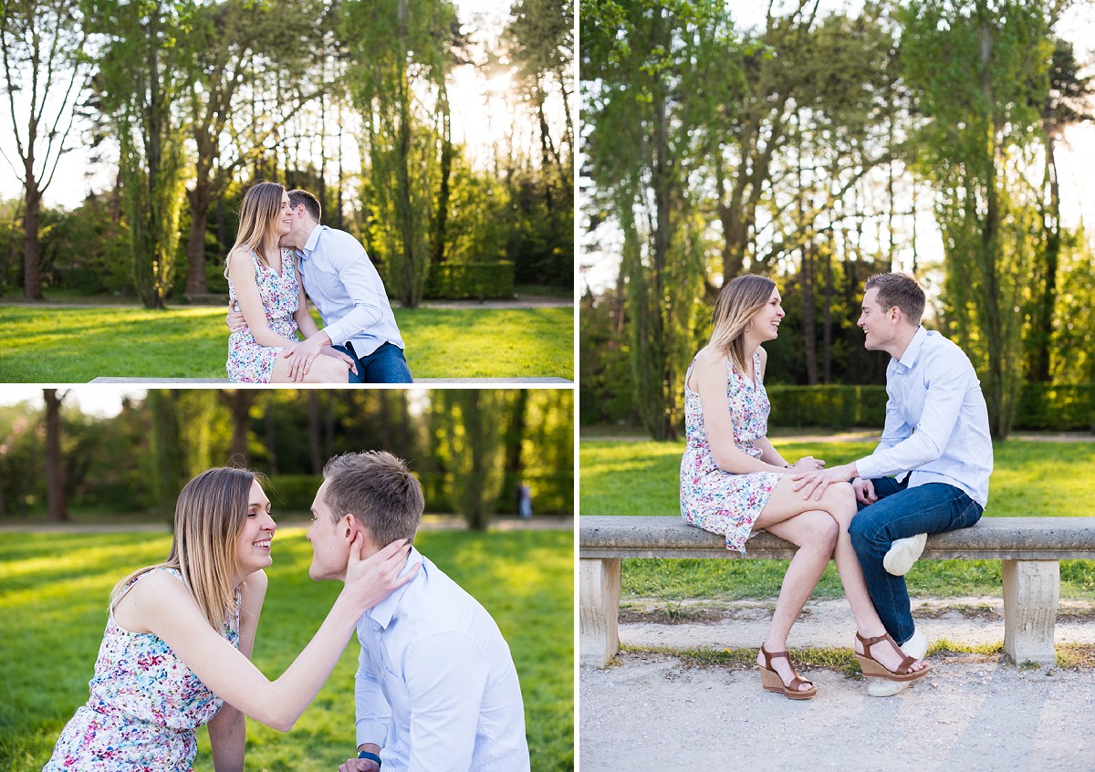 séance photo de couple naturelle Parc de Sceaux Paris photographe mariage