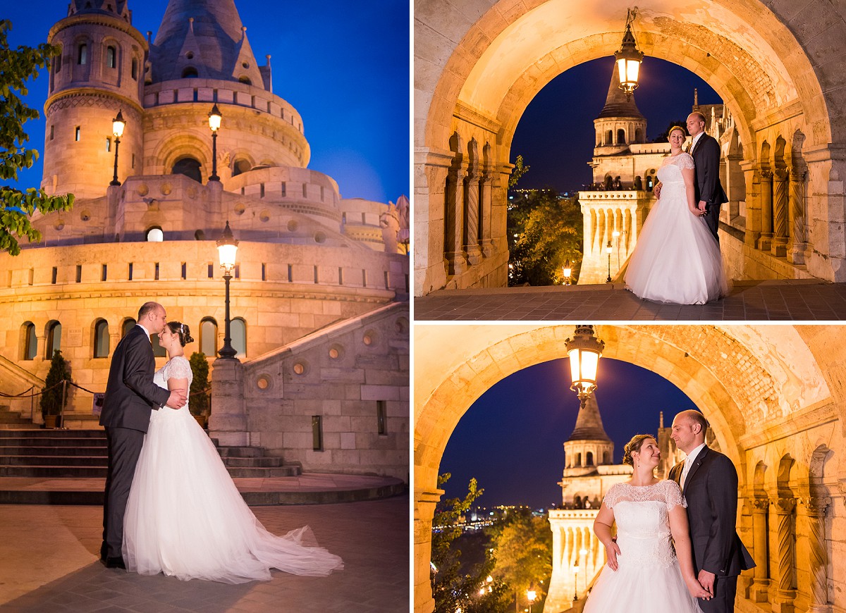 wedding photography in budapest by night