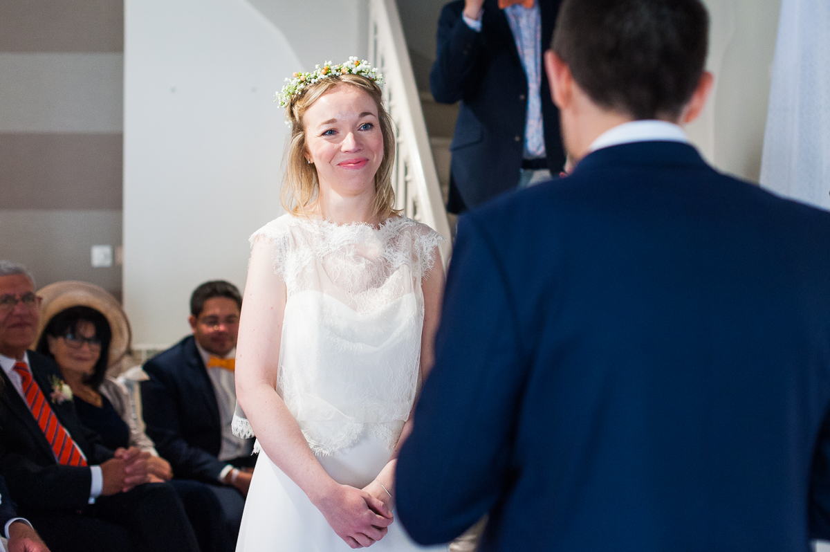 mariage bohème au Château de Morbecque cérémonie laïque remplie d'émotions photographe lille