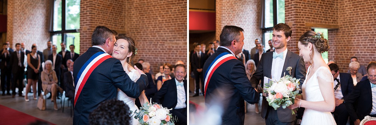 reportage mariage à la mairie d'avelin photographe nord