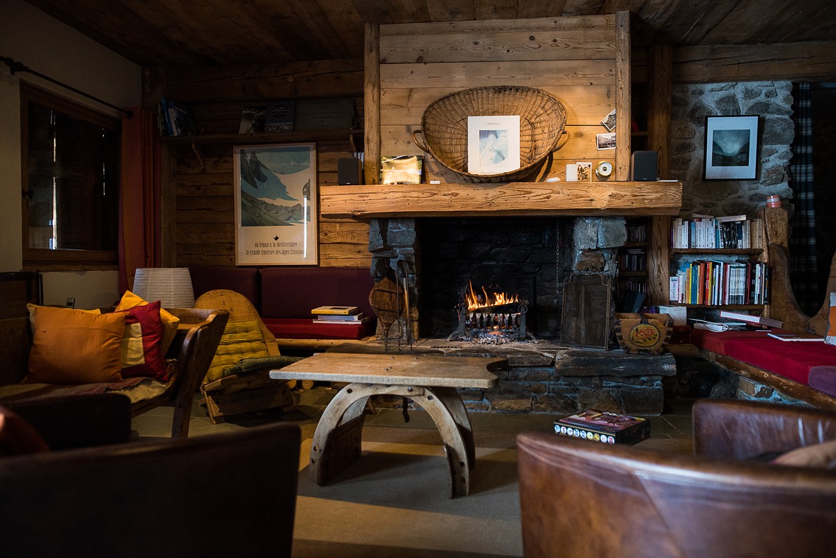 chalet à la montagne pour une séance photo