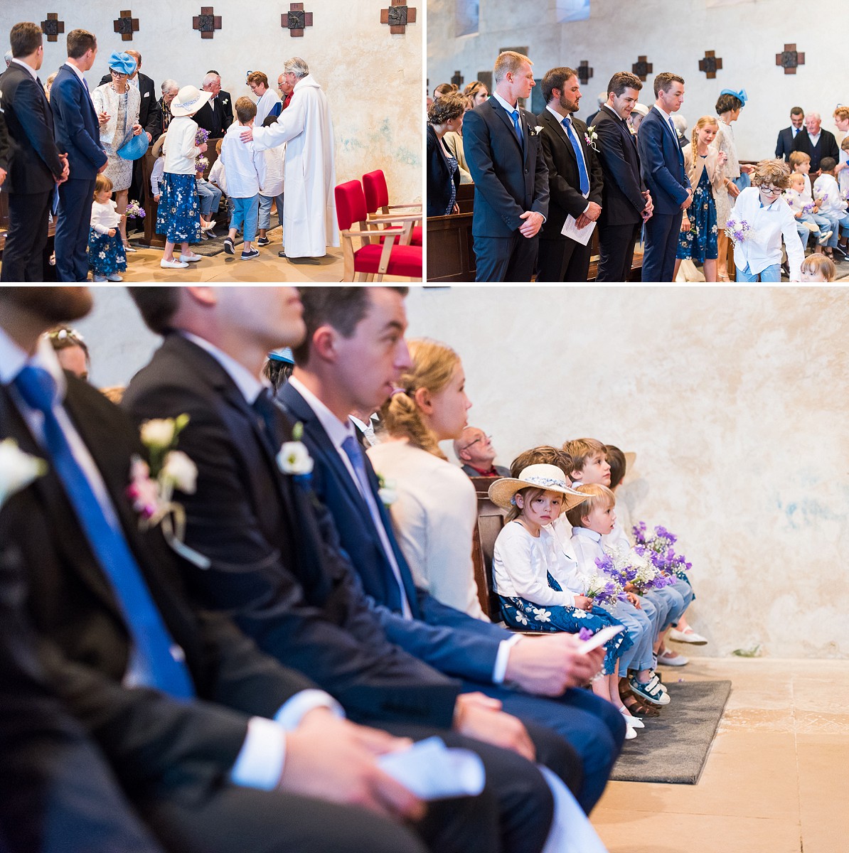 belles photos de mariage dans l'église de varengeville sur la falaise