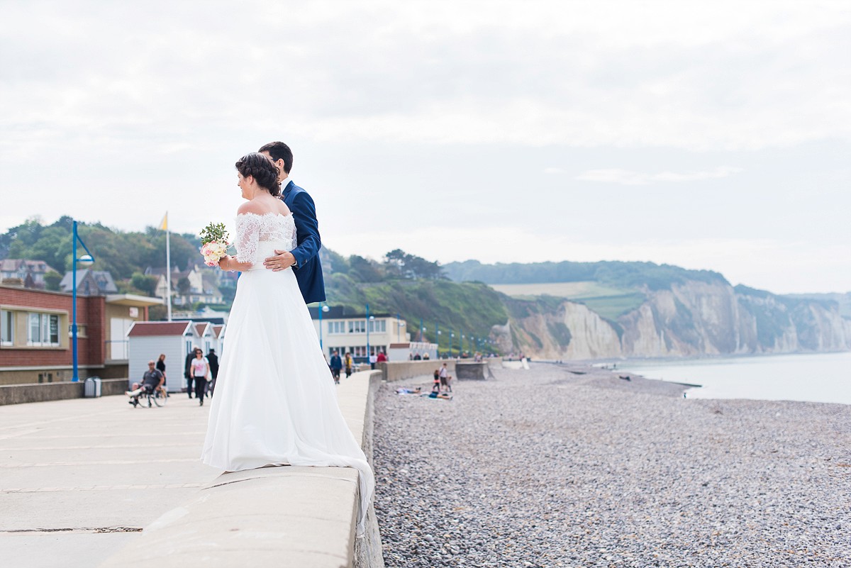 photo mariage Varengeville photos de couple sur la plage