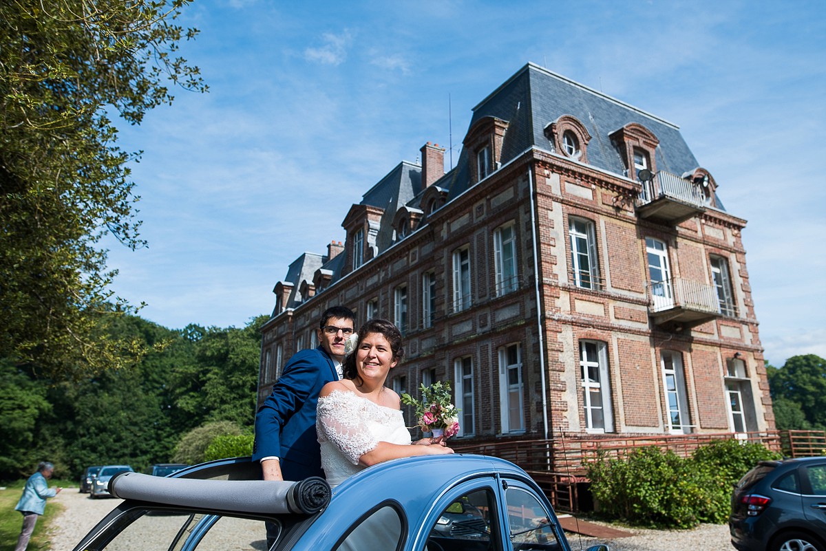 photo mariage chateau de Varengeville près de dieppe en normandie