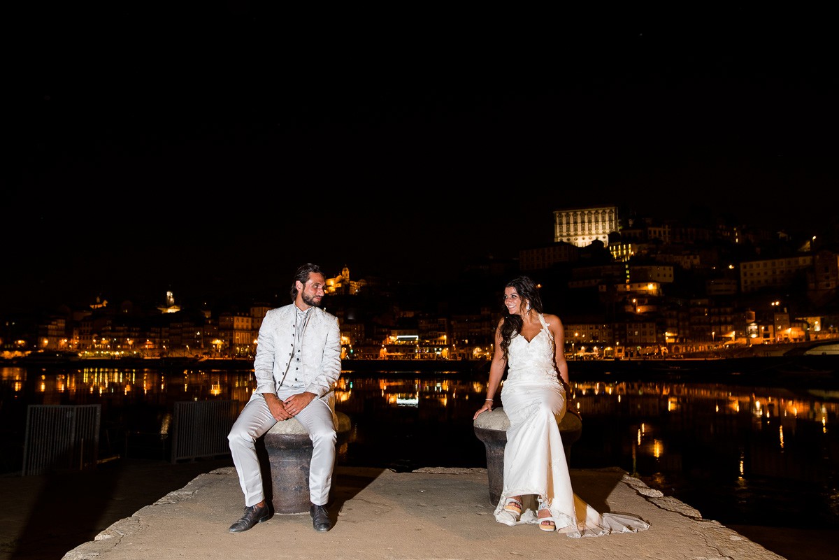 wedding photographer by night Porto Portugal