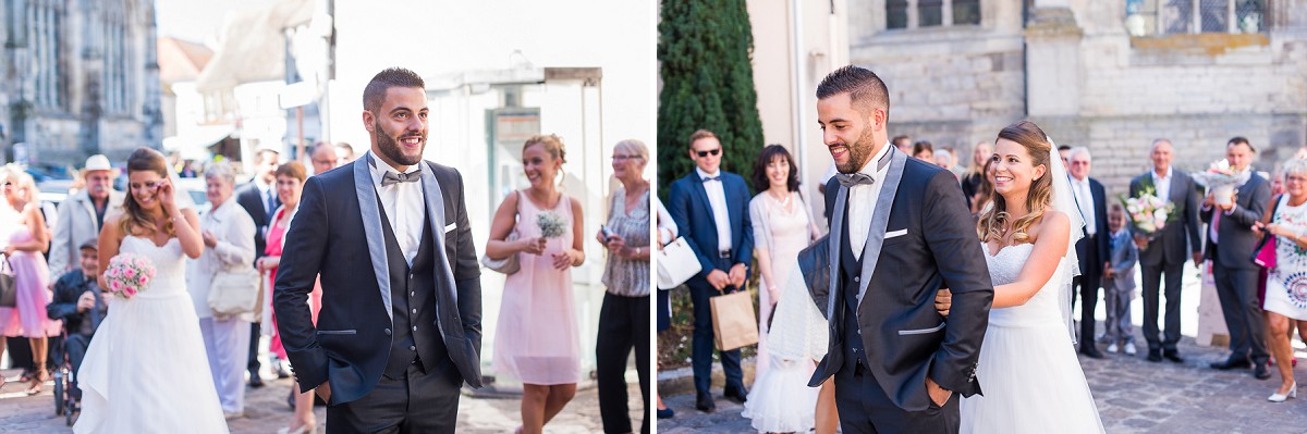 photographe de mariage, le marié découvre la mariée Houdan 