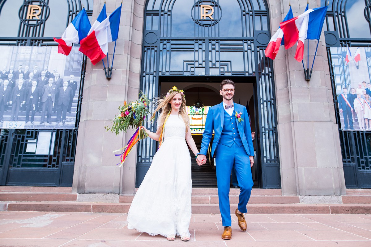 Photographe mariage Marcq en Baroeul Reportage joyeux et coloré à la Howarderie