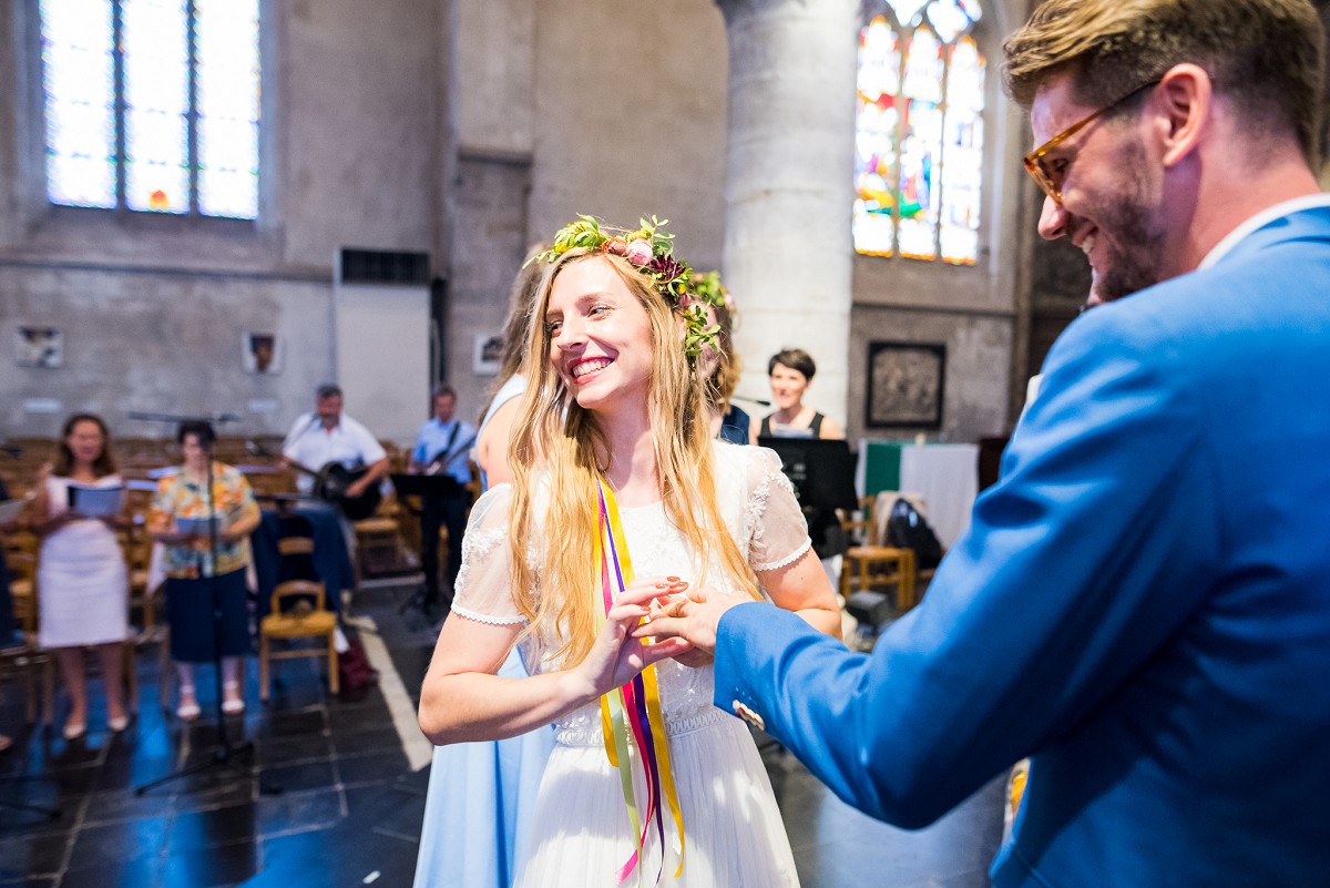 Photographe mariage Marcq en Baroeul Reportage joyeux et coloré à la Howarderie