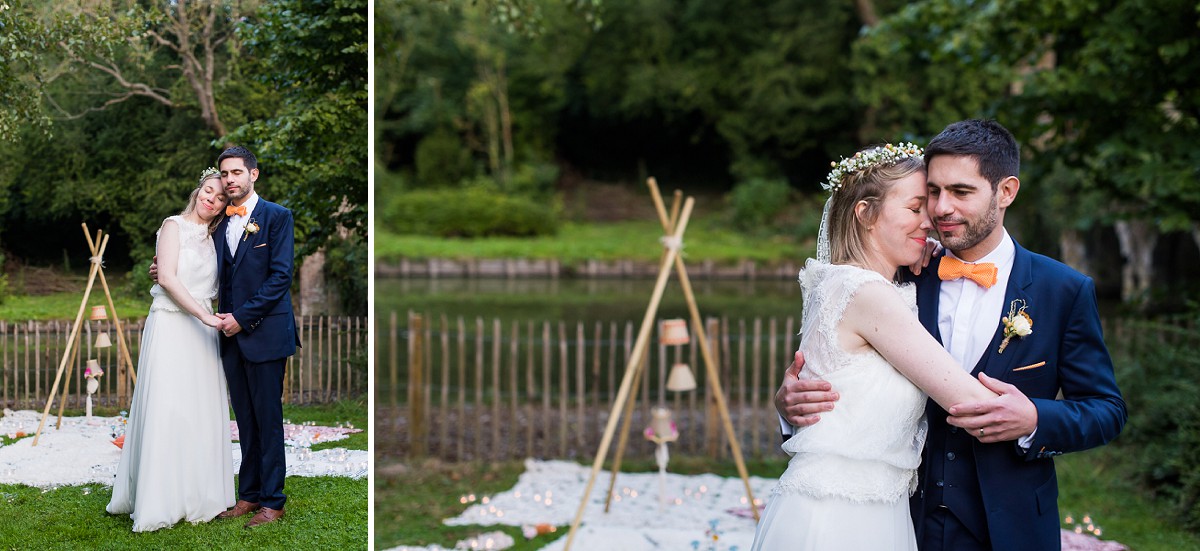 Reportage mariage Château de Morbecque des photos de couple naturelles sur le vif instants volés photographe nord