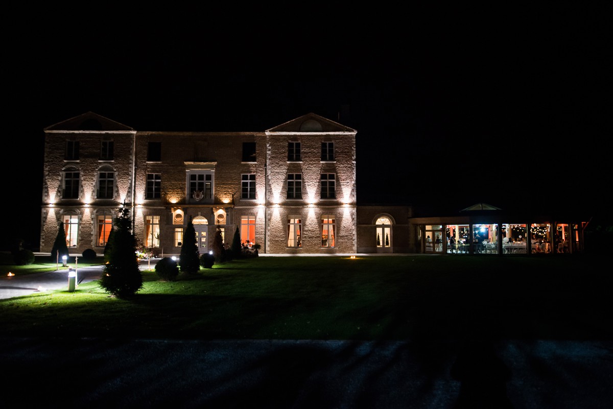 Reportage mariage Château de Morbecque la salle de nuit