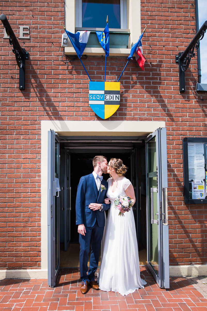 reportage photo mariage à la mairie de sequedin lille