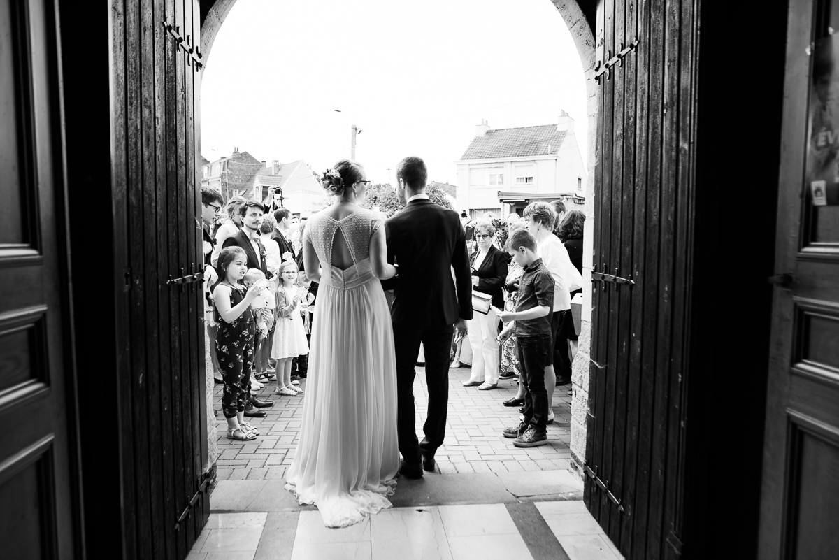 sortie de l'église de sequedin mariage