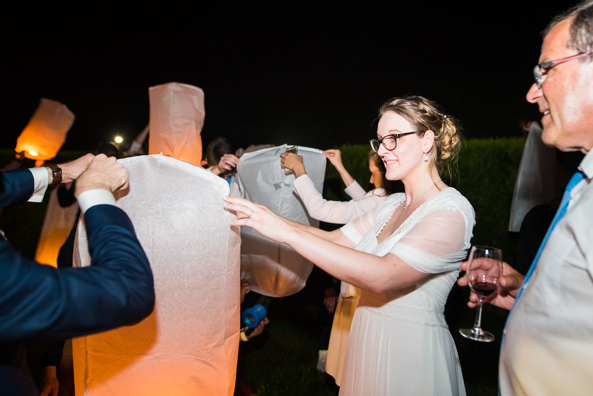 reportage mariage lille lâcher de lanternes