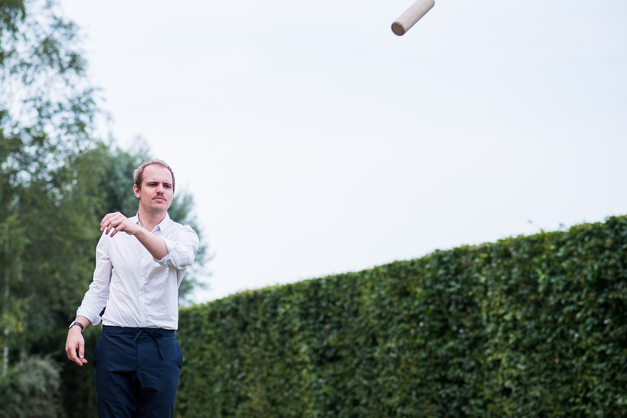 les jeux en bois pour les invités pendant le vin d'honneur photographe mariage nord