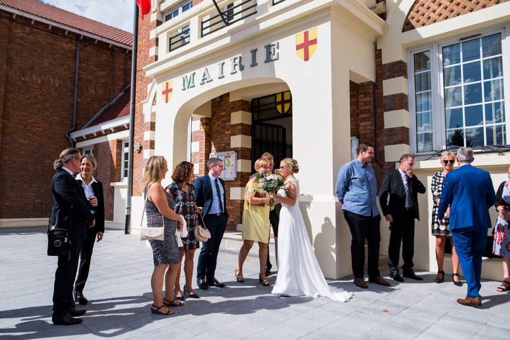 Reportage mariage civil mairie de lesquin