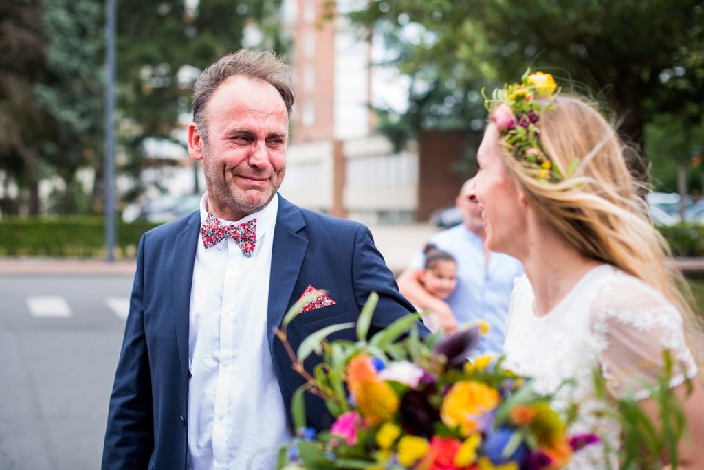 le papa de la mariée ému aux larmes un moment riche en émotions dans un mariage à Lille