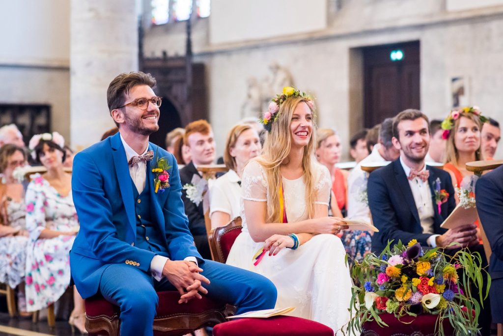 reportage mariage religieux église de marcq en baroeul