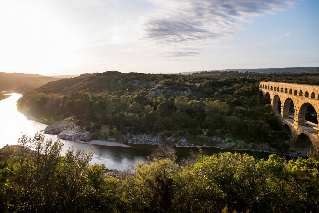 séance photo de famille au pont du gard