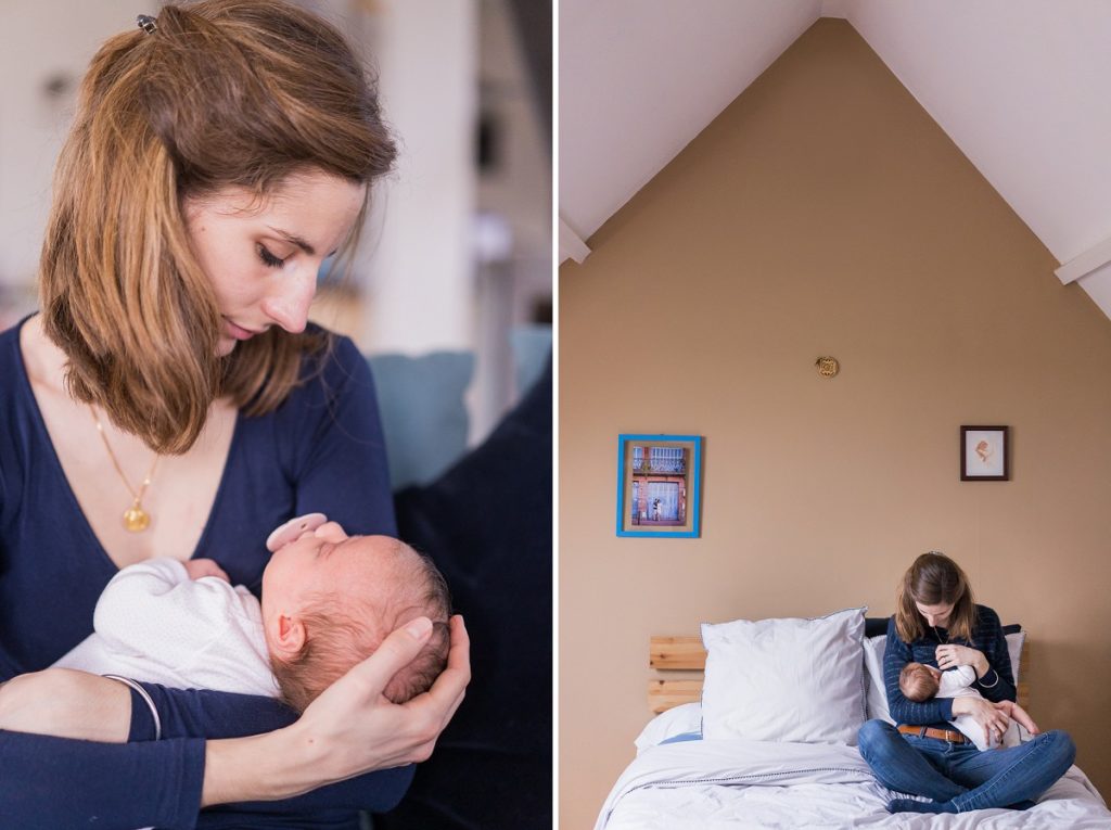 maman allaitante séance photo à la maison photographe hauts de france