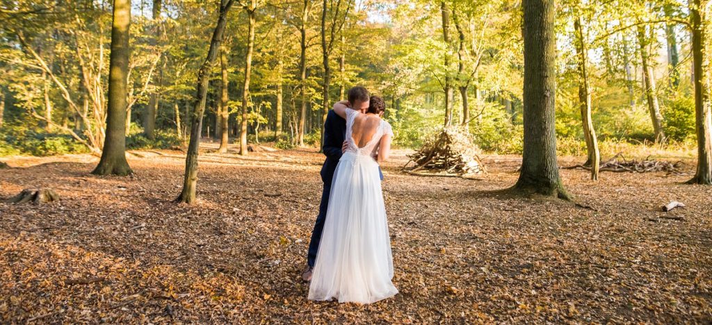 séance photo mariage dans la forêt de phalempins