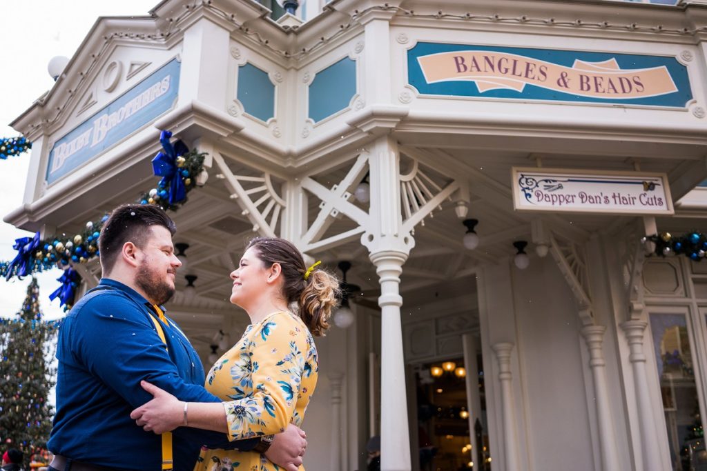 séance engagement à Disney Paris en hiver