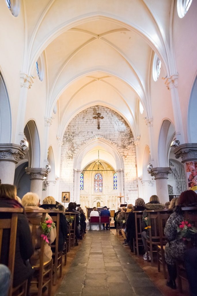 mariage à l'église de wattignies