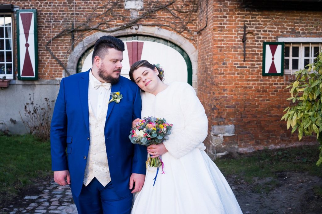 un mariage en hiver au Hameau de la Becque photographe mariage nord